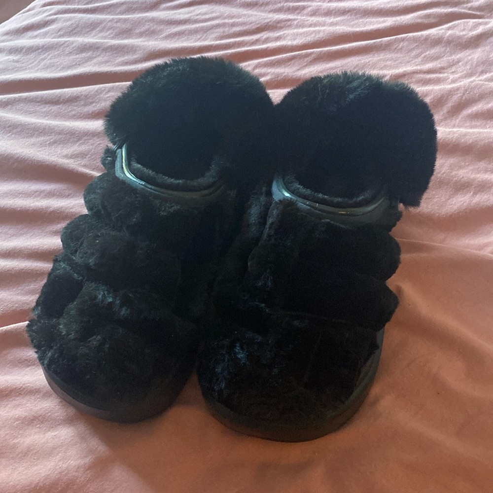 Brand new faux fur Crocs